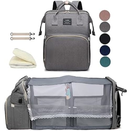 houscly Diaper Bags Backpack for Baby Boy : Large Baby Bag for Boys Girls Mom Toddler Women Men Dad Big Travel Newborn Essential Baby Registry Search Must Haves Grey