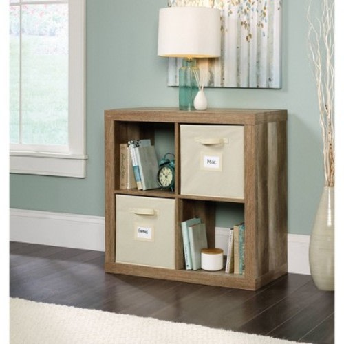 Stow Away 4 Cube Organizer Lintel Oak - Sauder