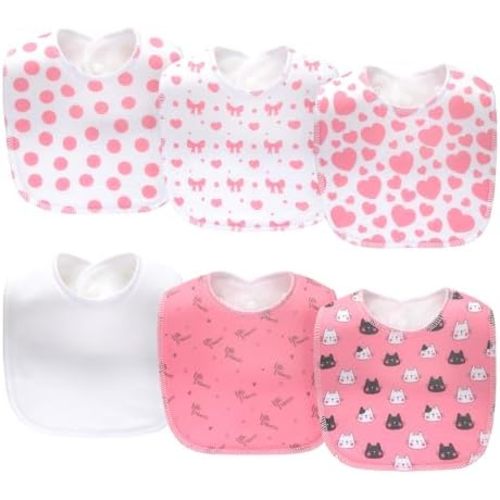 8 Pack Baby Bibs Unisex Adjustable with Snaps Ultra Soft Absorbent Drooling Teething for Boys and Girls