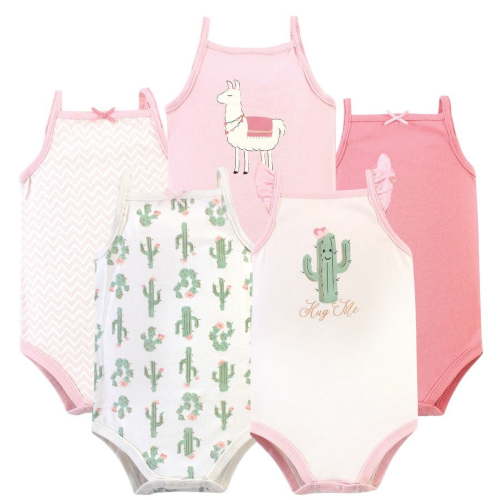 Hudson Baby Sleeveless Bodysuits, 5-Pack, Preemie-24 Months