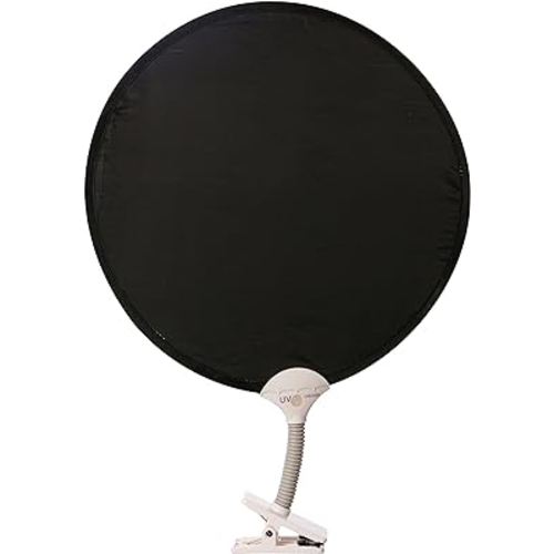 Dreambaby Clip-On Stroller Sunshade With Uv Indicator – Universal Design For Sun Protection On Strollers, Car Seats, Desks, And More