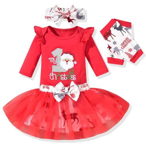 Aalizzwell Newborn Infant Baby Girls Holiday Skirt Outfit