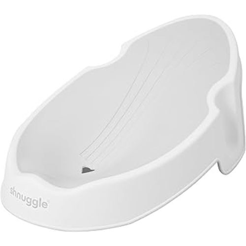 Shnuggle | Newborn Baby Bath Support | Ergonomic Soft-Touch Seat | Lightweight Non-Slip Base | Compact | Perfect for Babies up to 6 Months