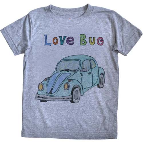 Love Bug Tee, Grey Triblend - orangeheat | Maisonette