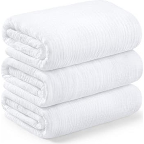 3-Pack Lyra Muslin Swaddle Blankets, Medium