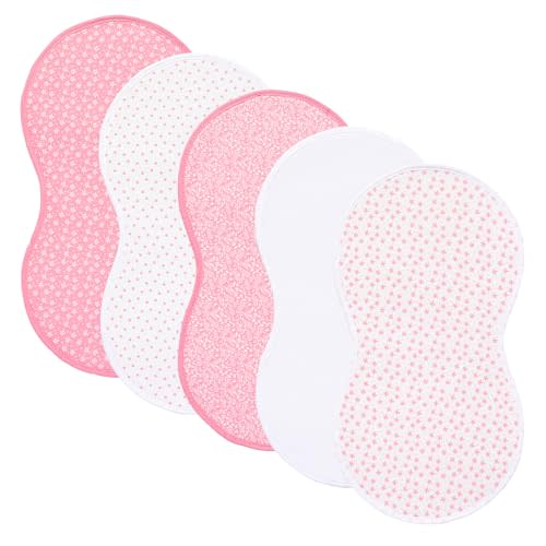 sleepyturtle Pack of 5,Baby Burp Cloths,Soft and Absorbent,Unisex,Easy to Use