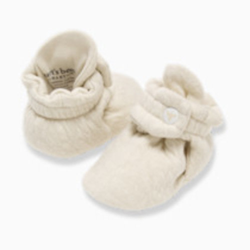 Burt's Bees Baby Quilted Bee Booties - Oat, 0-3 M