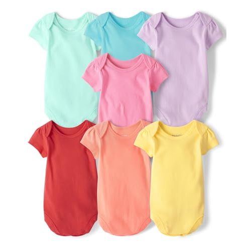 The Children's Place Baby Boys' And Newborn Short Sleeve Bodysuits, Multipacks