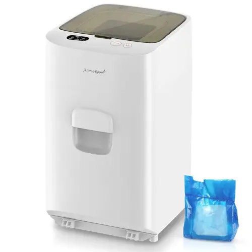 Diaper Pail Odor-Locking, Individually Sealed Baby Diaper PailFull-Automatic Packing & Self-Changing, Smart Trash Can Upgrade 3.0