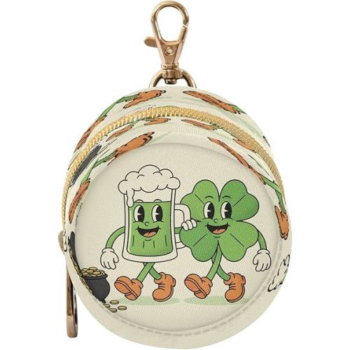 St. Patrick's Day Clover Beer Lucky Portable Baby Pacifier Holder Case with Clip for Stroller Diaper Bag Travel A23011061