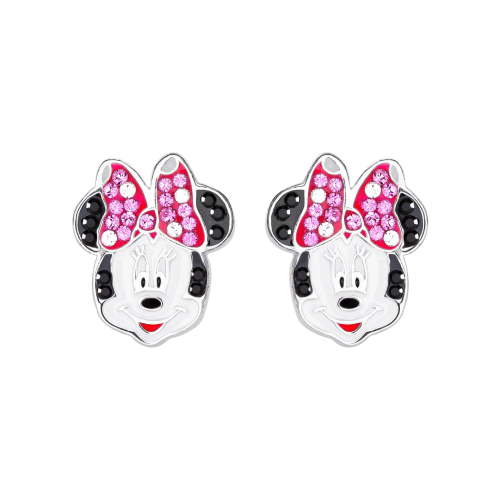Disney Women's Sterling Silver Minnie Mouse Stud Earrings
