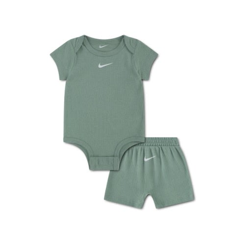 Waffle Knit Bodysuit & Shorts Set