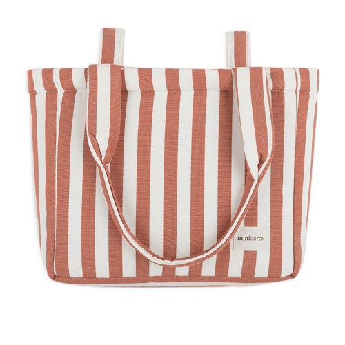 Handle Bag Red + Off White