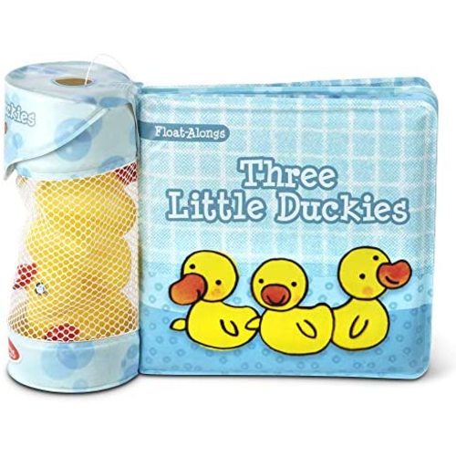 Melissa & Doug Children's Book - Float-Alongs: Three Little Duckies (Bath Book + 3 Floating Duck Toys)