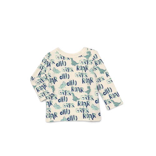 Garanimals Baby Boy Print T-Shirt with Long Sleeves, Sizes 0M-24M