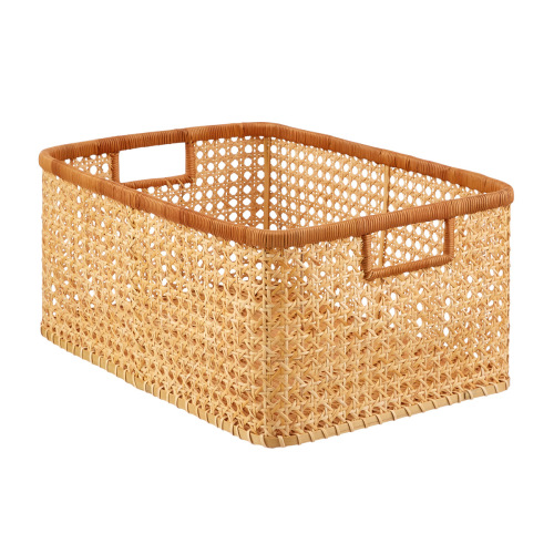 Albany Cane Rattan Bins | The Container Store
