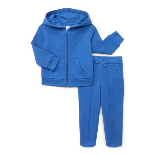 Wonder Nation Toddler Boys Hoodie and Pants Fleece Set, 2-Piece, Sizes 12M-5T