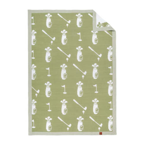 Golf Jacquard Knit Baby Blanket