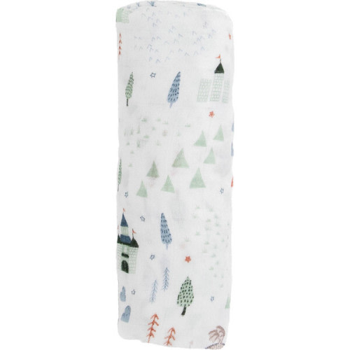 Deluxe Muslin Swaddle Blanket, Dragon Days - Little Unicorn | Maisonette