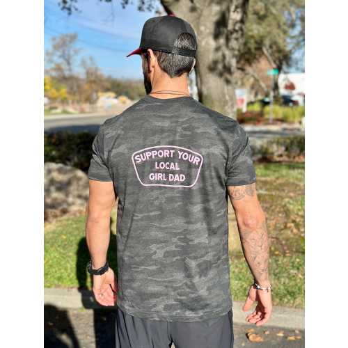 Support Your Local Girl Dad Shirt (Storm Camo)