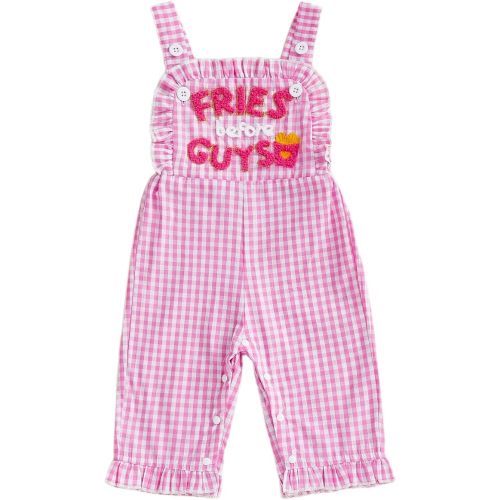 Toddler Baby Girl Back To School Outfit Apple Sleeveless Romper Bell Bottoms Pants Jumpsuit Girls Summer Clothes