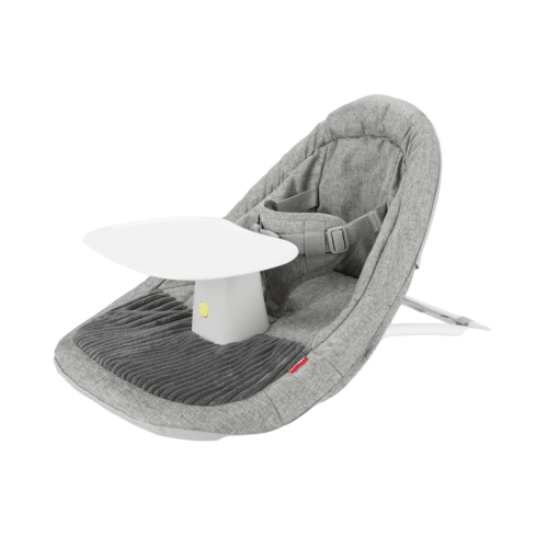 Skip Hop Silver Lining Cloud Upright Floor Seat, Grey/White, With Tray