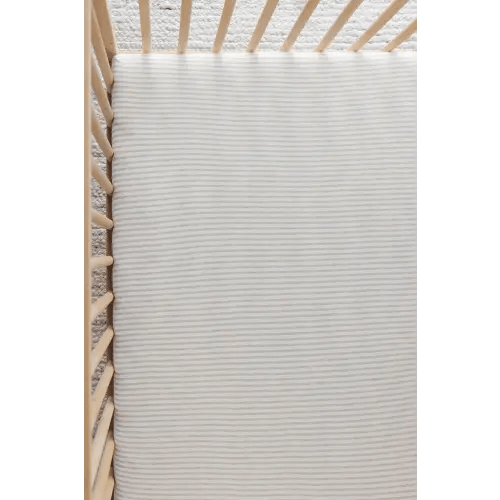 Driftwood Stripe Crib Sheet