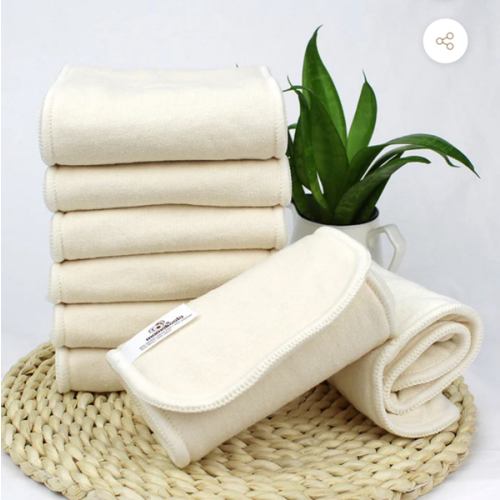 6-Layer Bamboo Hemp Cotton Cloth Diaper Insert - Night Time Solution
