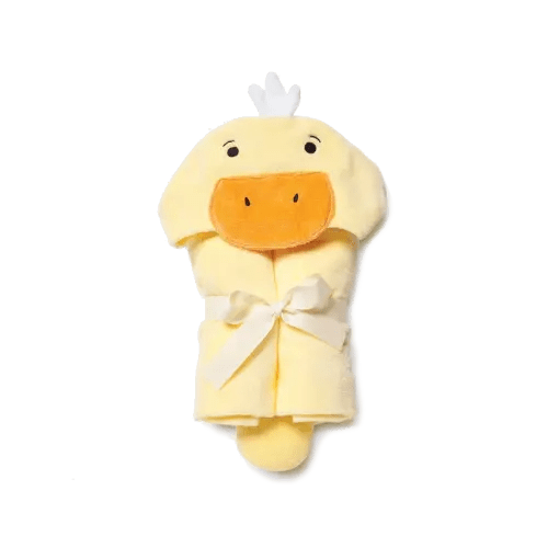 Elegant Baby Yellow Duckie Hooded Baby Bath Wrap | Berings