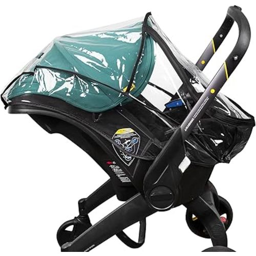 Rain Cover, Compatible with Doona Infant Car Seat Stroller, Protects from Rain, Snow, Wind, Cold, Side Ventilation Holes, Rain Cover for Stroller, Stroller Cover Accessories