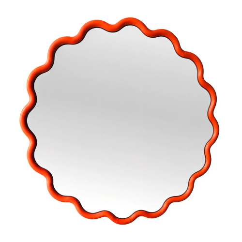 Round Wave Mirror | Orange
