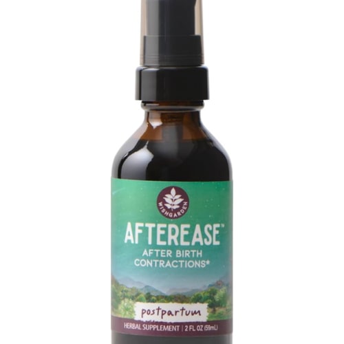 WishGarden Herbs AfterEase for After Birth Contractions - All-Natural Herbal Supplement with Cramp Bark & Black Haw Bark Soothes Afterbirth Contractions & Uterine Cramping, Postpartum Essentials, 2oz