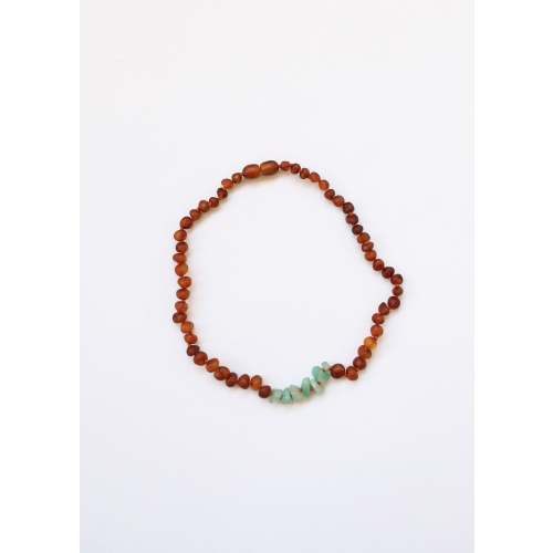 Raw Cognac Baltic Amber + Raw Aventurine || Necklace – CanyonLeaf