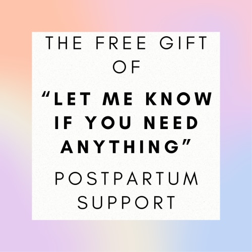 The free "let me know if you need anything" coupon!