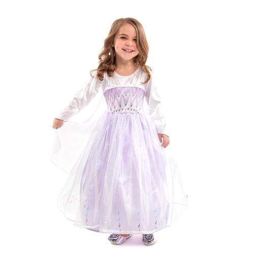 Little Adventures Deluxe Ice Queen Coronation Dress up Costume - Machine Washable Child Pretend Play and Party Dress
