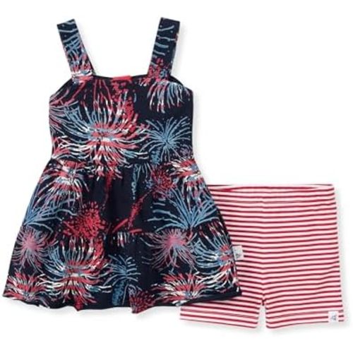 Burt's Bees Baby baby-girls Top and Pant Set, Sleeveless Tunic and Leggings Bundle, 100% Organic Cotton