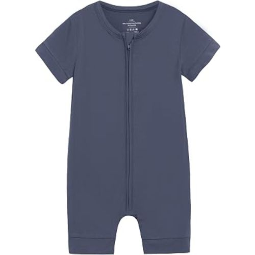 Baby Boys Girls Romper Short Sleeve Infant Sleepers Play Romper Soft Viscose from Bamboo Pajamas Toddler 0-24M
