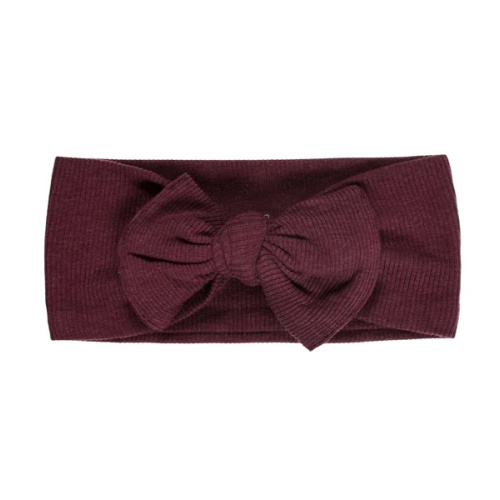 God's Got My Back Fig Headband Ribbed Cotton-Bamboo Blend