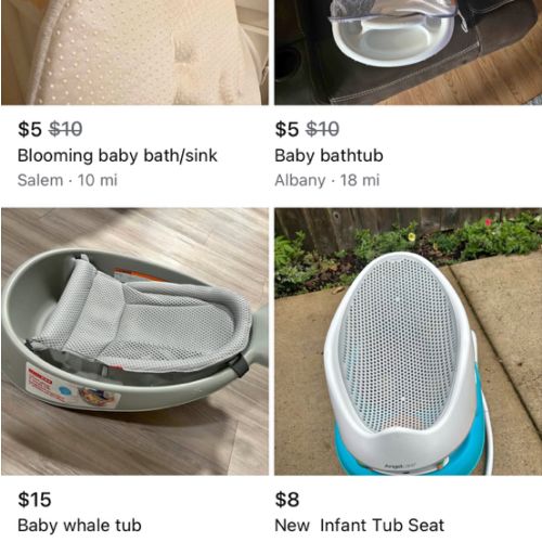 Secondhand Baby Bathtub