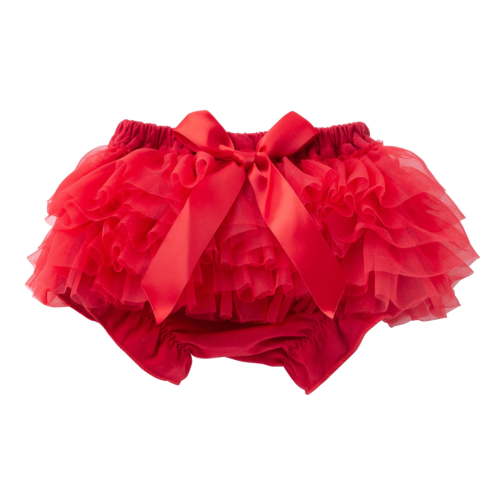 WOYY Girls Mesh Bloomers Cute Bow Tutu Skirt Cotton Pull-On Shorts for Baby, Sizes 0-3M