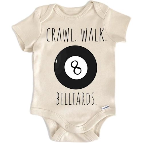 Pool Table Billiards - Baby Boy Girl Clothes Infant Bodysuit Funny Cute Newborn