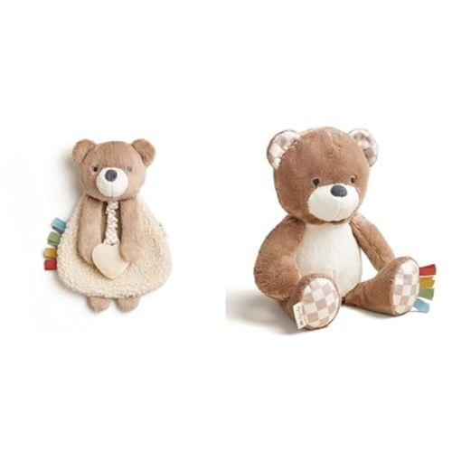 Itzy Ritzy Bear Plush Bundle - Includes Bear Lovey with Teether & Bear Plush Toy