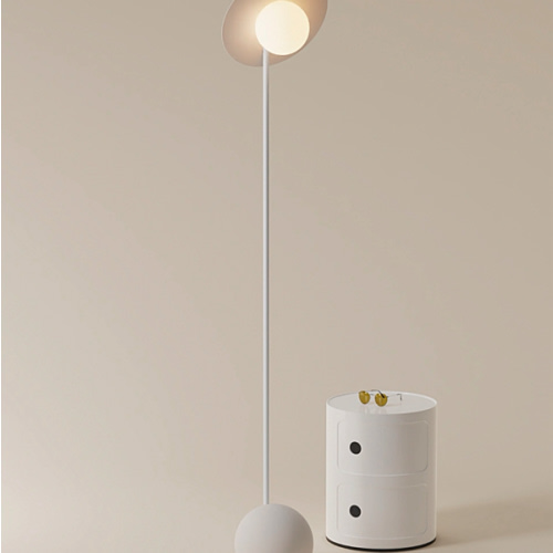 Noah Floor Light by Filippo Mambretti Design Studio in Stone, 66″ tall