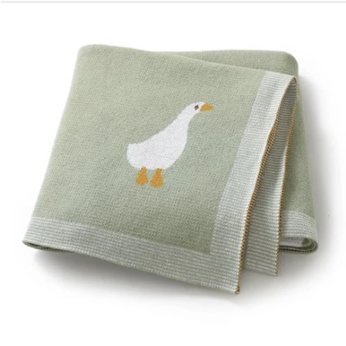 Goose Knitted Blanket