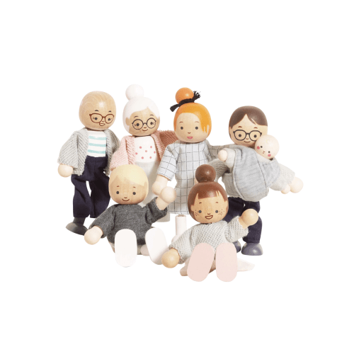 Doll House Family | Seven beautifully detailed figures