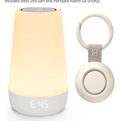 Hatch for Baby Sleep Bundle: Home & Travel Sound Machines Includes Rest 2nd Gen and Portable Hatch Go (Putty)