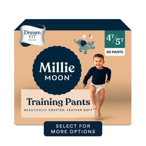 Millie Moon Luxury Training Pants, Size 4T-5T, 60 Count (Select for More Options)