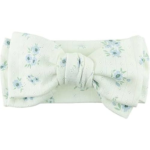 LemonSpace Handmade baby bow with Knotted Double Bows Stretchy Soft Cotton Infant Headwrap Comfortable Hair Accessories for Newborn,Toddler,Kids Ideal Gift for Baby Shower,Holidays