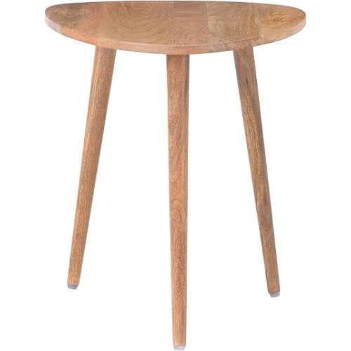MH London Bond Wooden Triangle End Table - Exclusively Designed Modern Small Side Table. Hand Crafted - Wooden Side Table - Contemporary Design for Small End Tables for Bedroom and Living Room