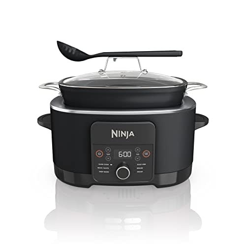 Ninja® PossibleCooker™ PLUS 12-in-1, 8.5-qt, Black, MC1010 | 12-in-1 replaces 12 appliances, Sous Vide & Proof, glass lid, nonstick oven-safe pot to 500°F, cooker-to-oven-to-table.